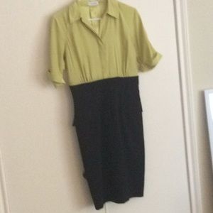 Calvin Klein “Like New” size 4, 2-tone dress
